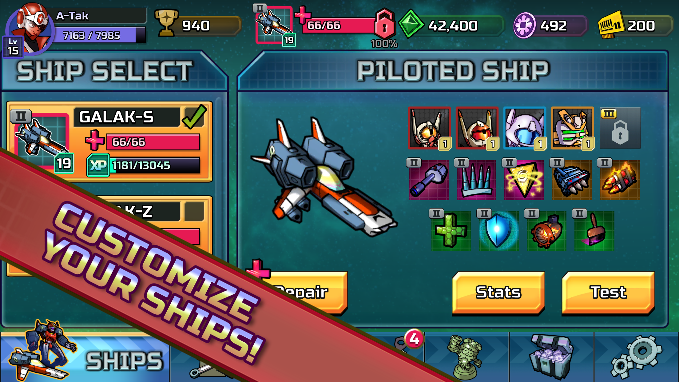 Screenshot of GALAK-Z: Variant Mobile