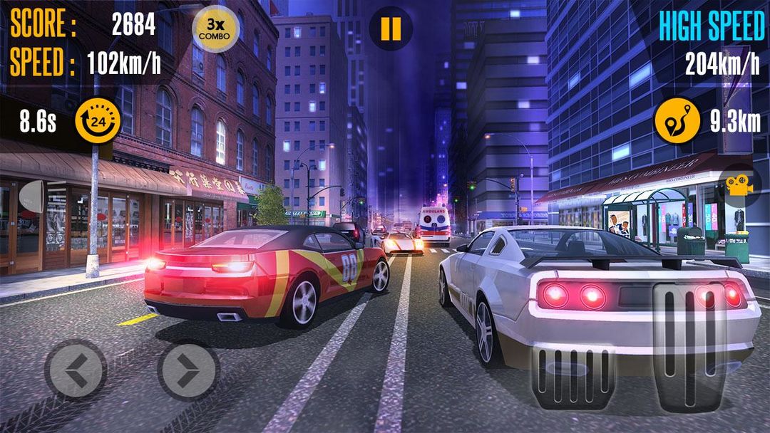 Super Highway Traffic Car Racer 3D screenshot game