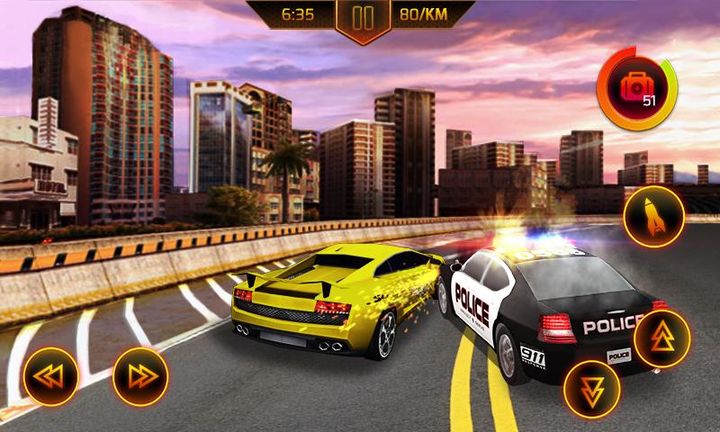 Screenshot 1 of Погоня за полицейской машиной 1.0.7