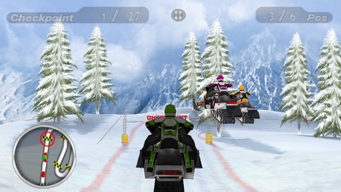 Snow Moto Racing 게임 스크린 샷