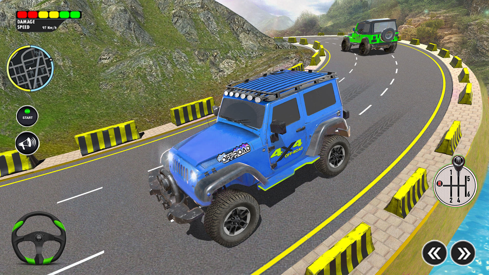 Screenshot 1 of Offroad-Jeep-Fahrauto-Spiele 1.2.5