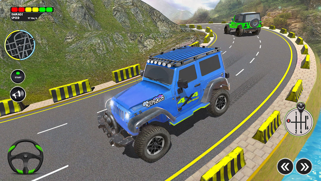 Offroad Jeep Driving Car Games ภาพหน้าจอเกม
