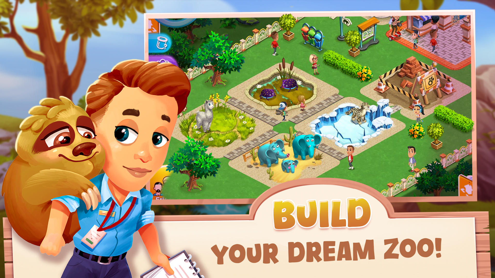 Скриншот игры Zoo Craft: Animal Park Tycoon