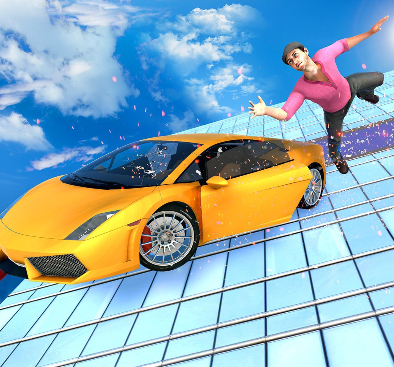 Captura de Tela do Jogo Furious Smash Car Hits – Fast Impossible Stunts