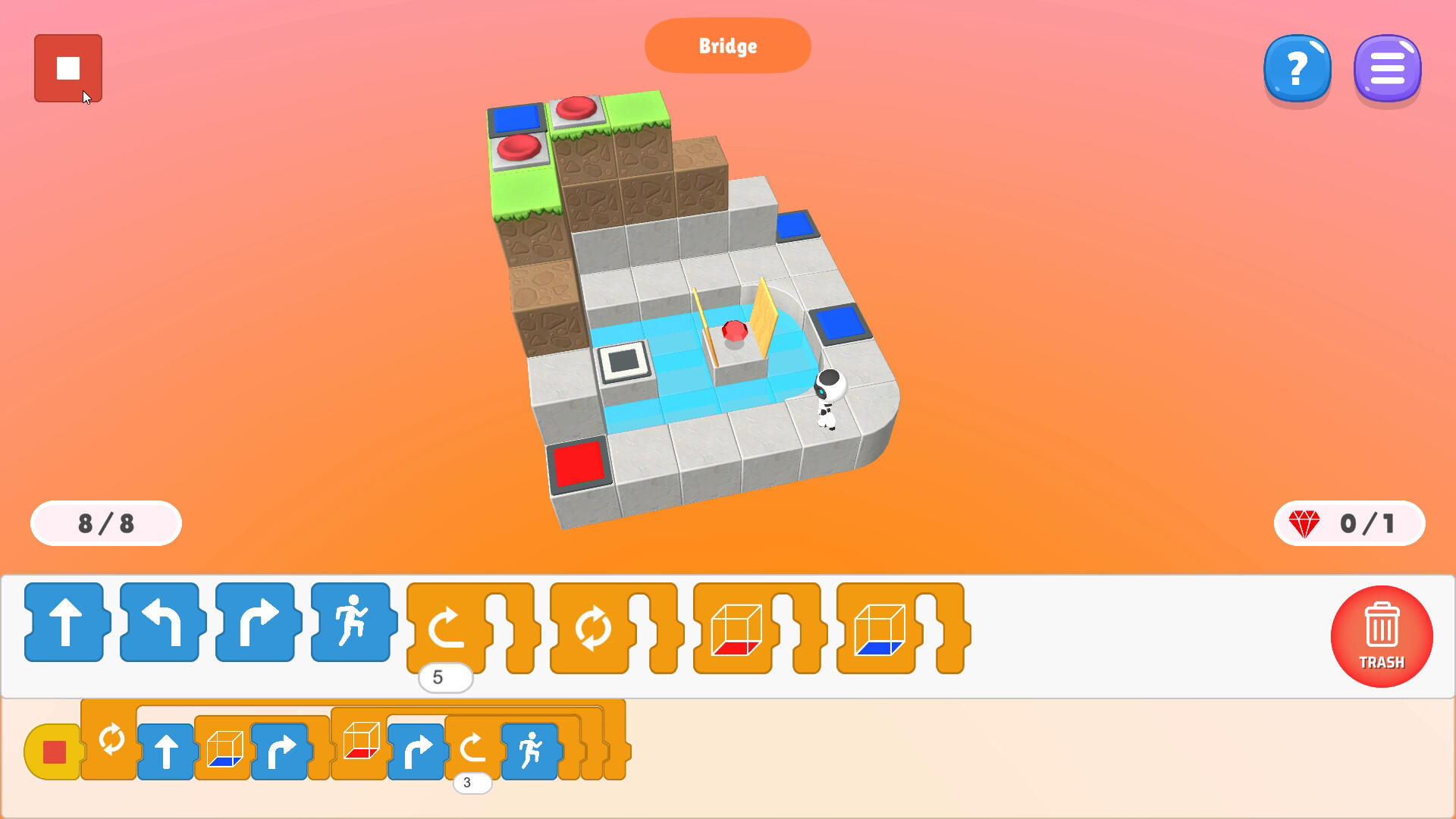 Screenshot of CODING ROBO