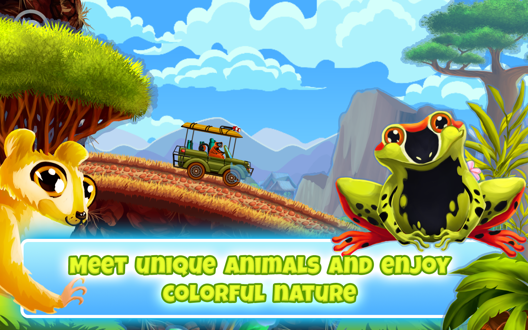 Fun Kid Racing - Madagascar Game Screenshot