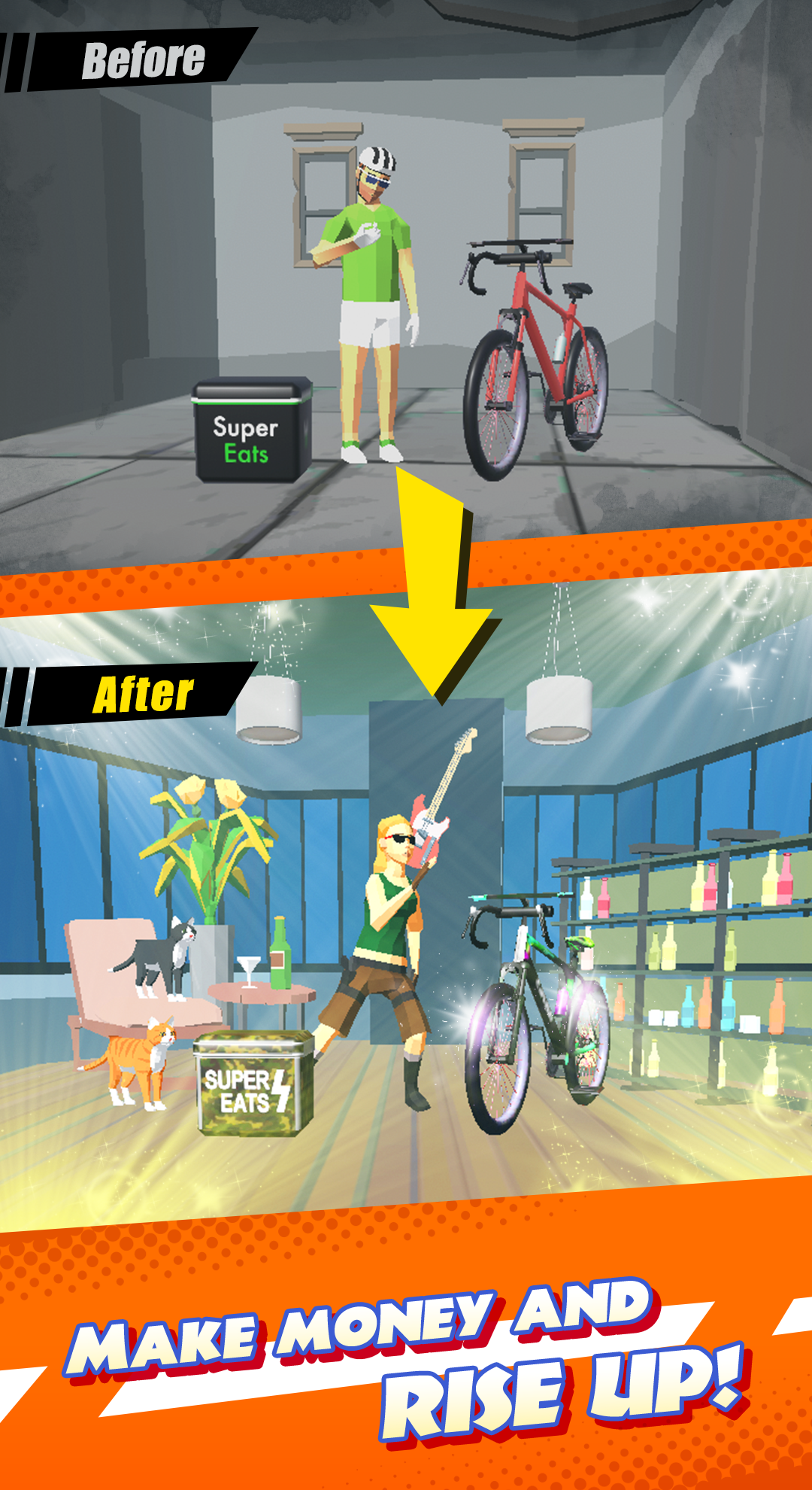 Cuplikan Layar Game Super Eats ~Extreme delivery~