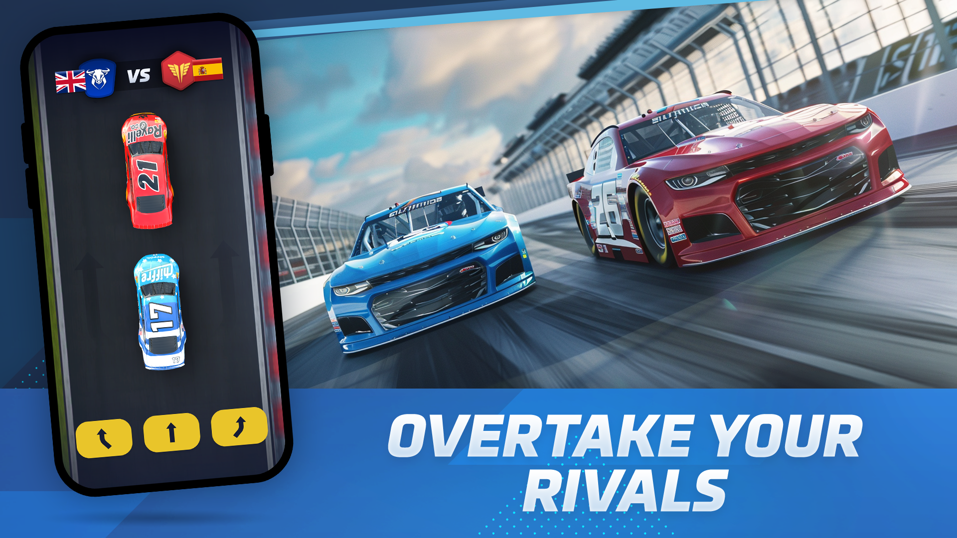 Racing Rivals: Stock Car Game Game Screenshot