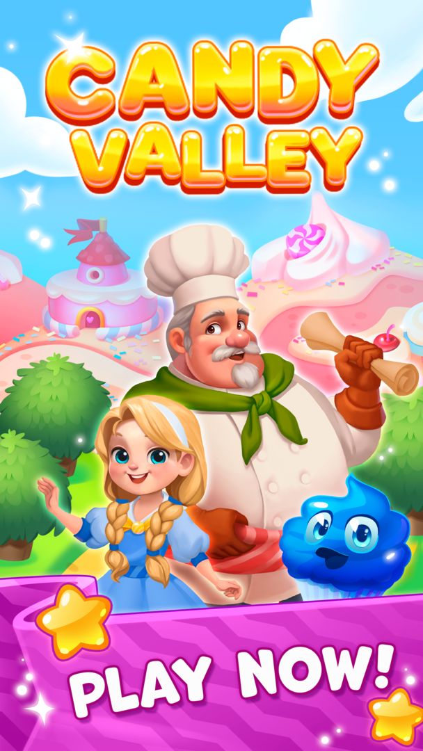 Candy Valley - Match 3 Puzzle ภาพหน้าจอเกม