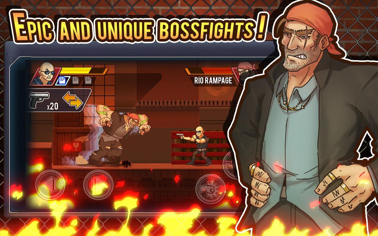 Fist of Rage: 2D Battle Platfo Game Screenshot