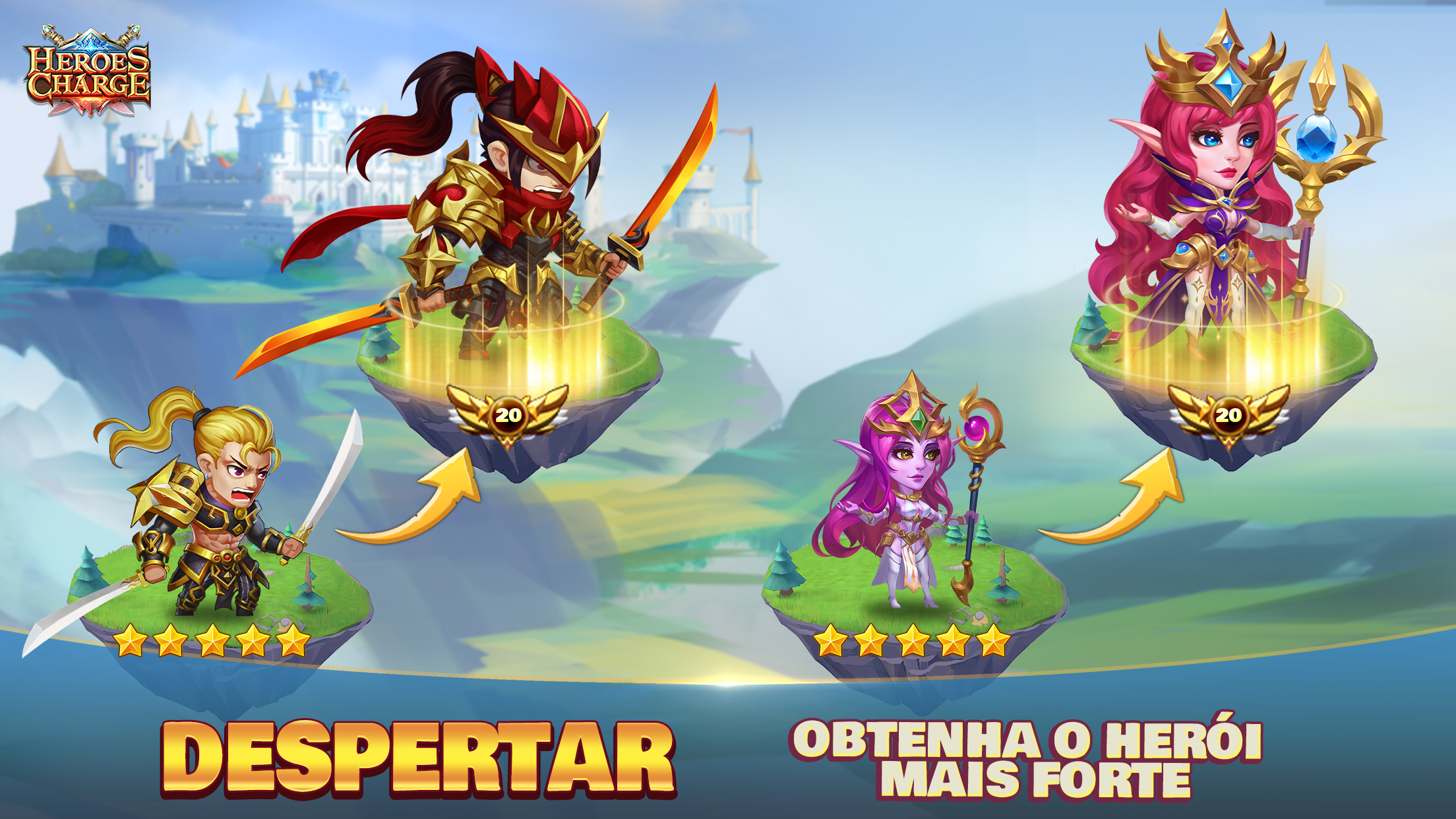 Captura de Tela do Jogo Heroes Charge