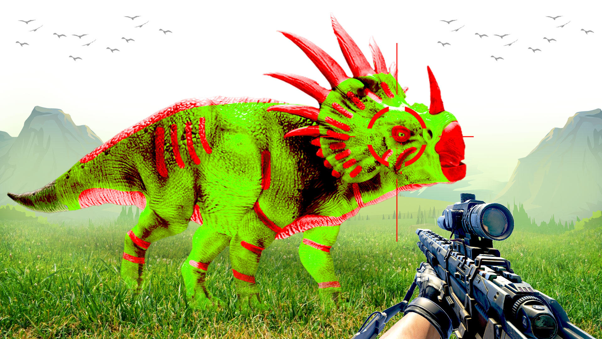 Screenshot of Wild Dino Gun Hunting Game FPS