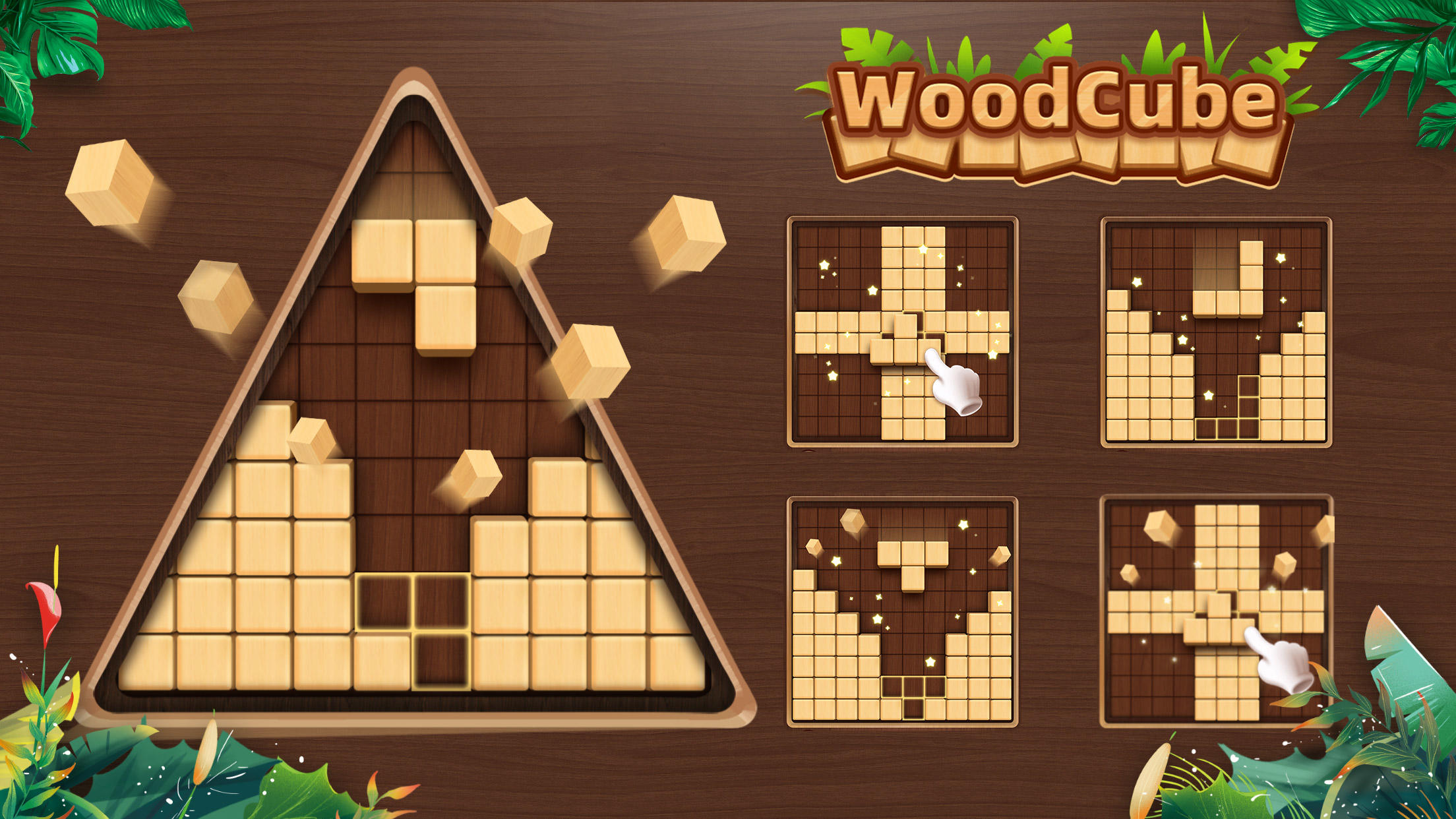 Screenshot 1 of WoodCube : Casse-tête en blocs 3.386