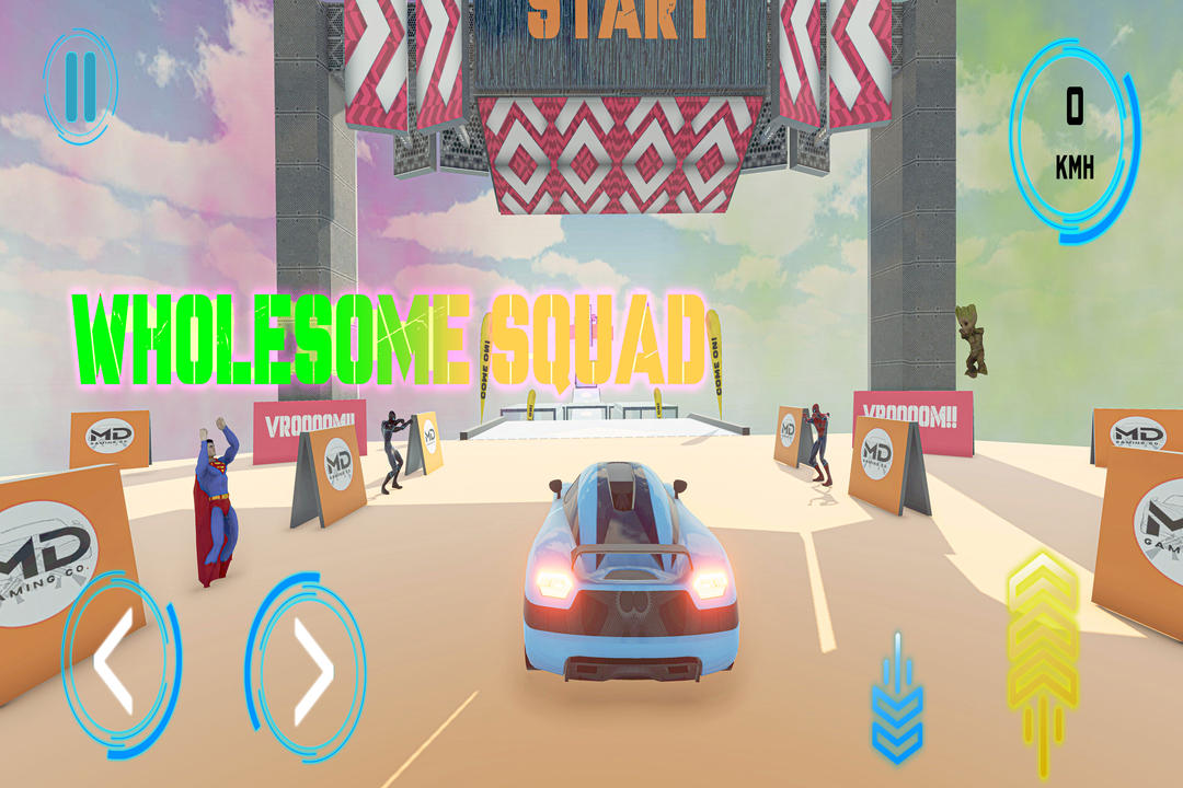 Impossible 3D Car Stunt Game Game Screenshot