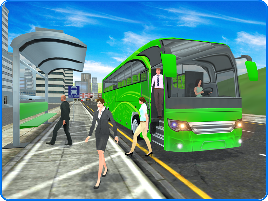 Captura de Tela do Jogo City Bus Simulator - Impossible Bus & Coach Drive