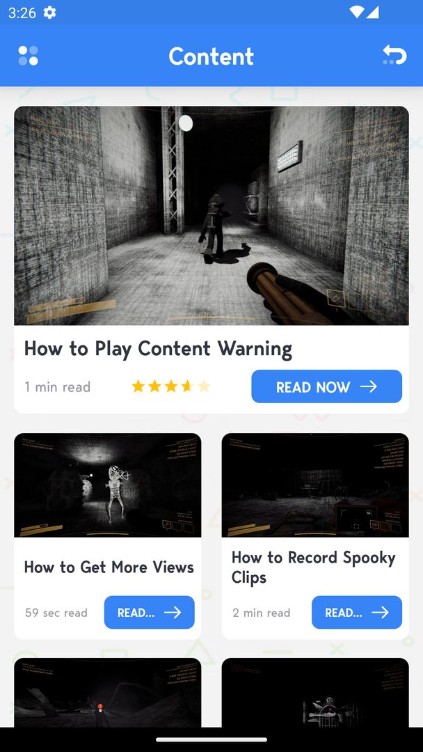 Screenshot of Content Warning: Game Horror