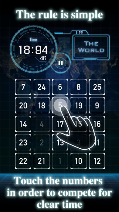 Screenshot of THE WORLD - Reflexes game