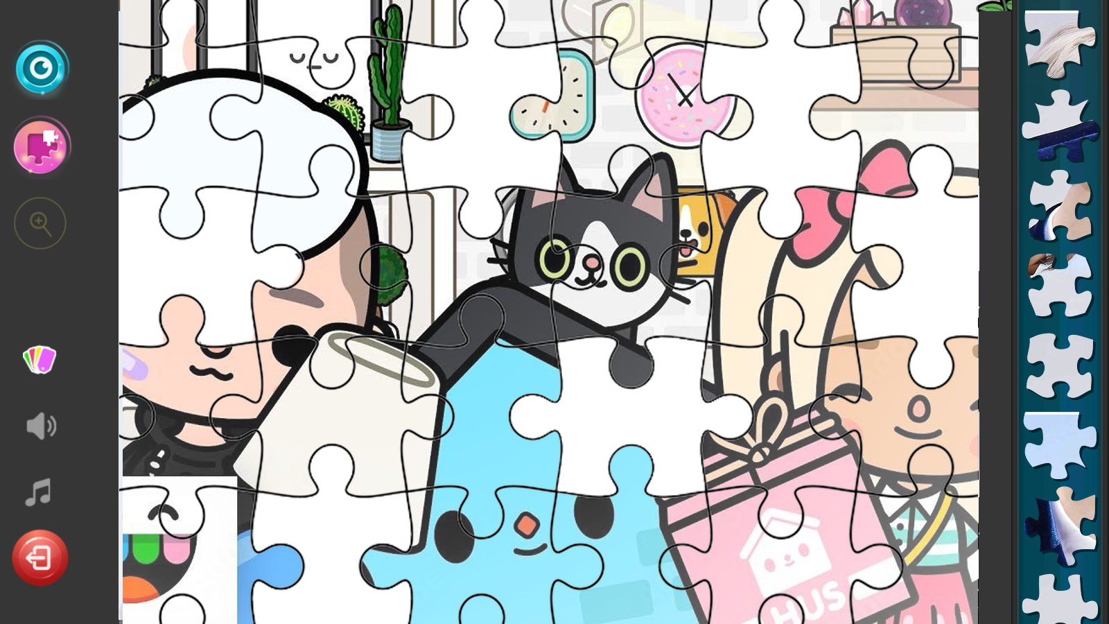 Cuplikan Layar Game Toca Boca puzzle  jigsaw Game