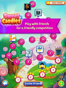 Sweet Candies 2 - Cookie Crush Match 3 Puzzle 遊戲截圖