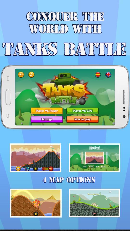 Screenshot of Tiny Tanks Battle