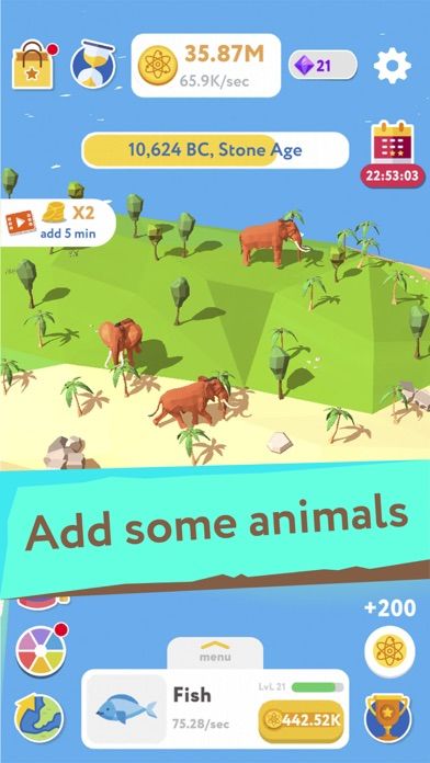 Screenshot of Evolution Idle