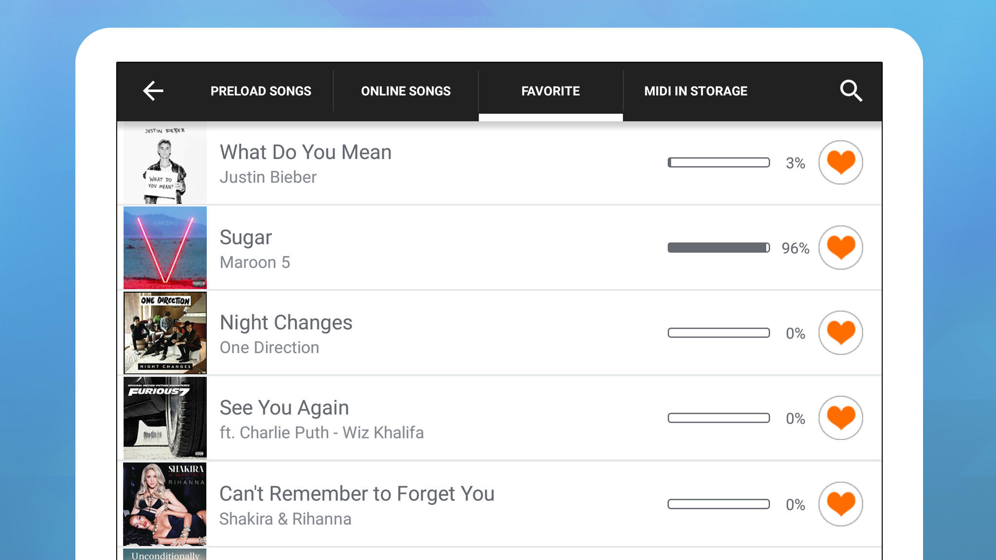 Perfect Piano Game Screenshot