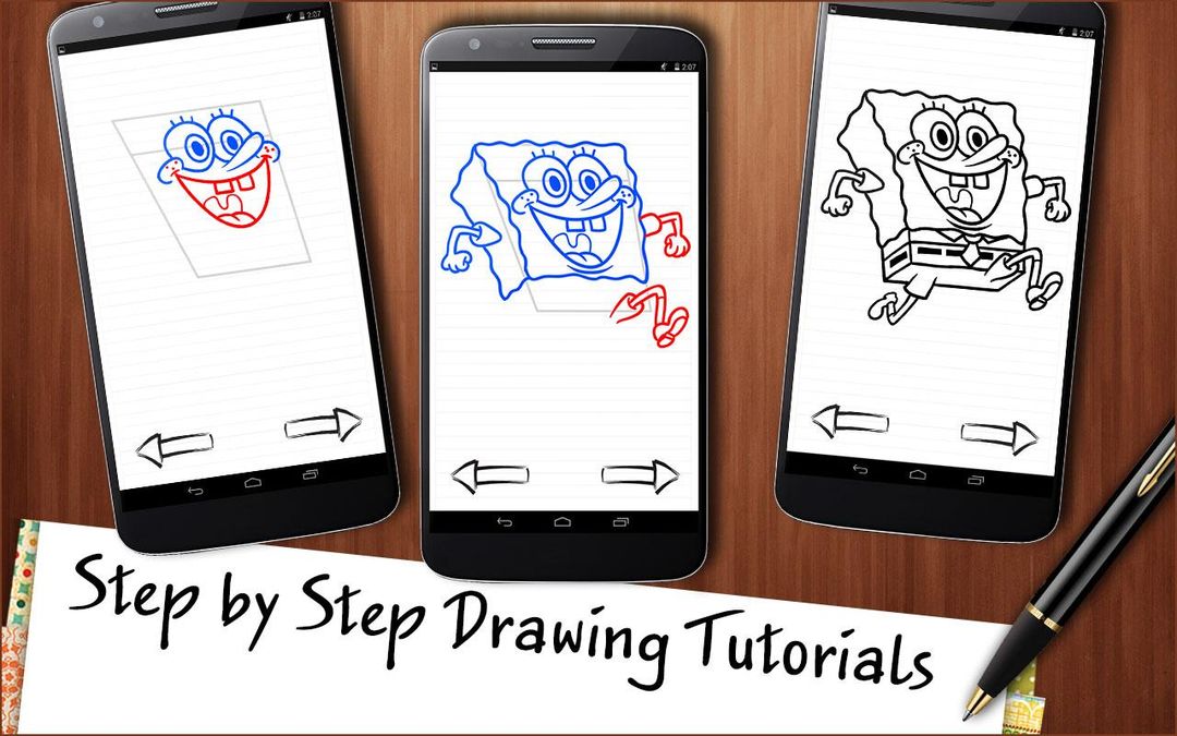 Draw Spongebob screenshot game