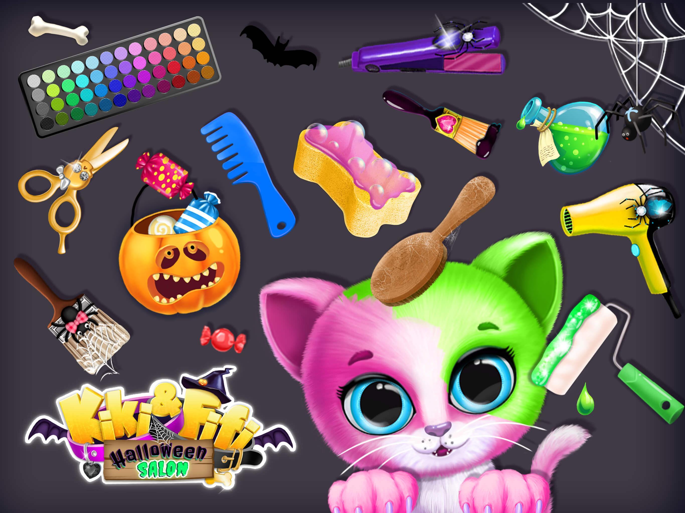 Cuplikan Layar Game Kiki & Fifi Halloween Salon