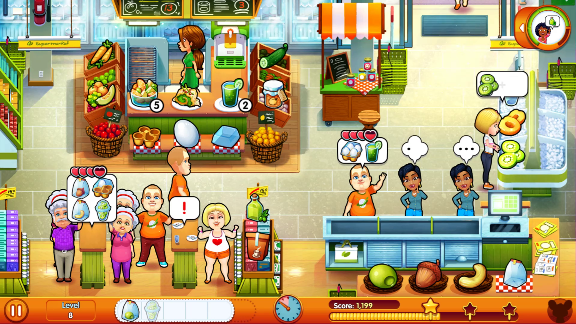 Cuplikan Layar Game Delicious - Moms vs Dads