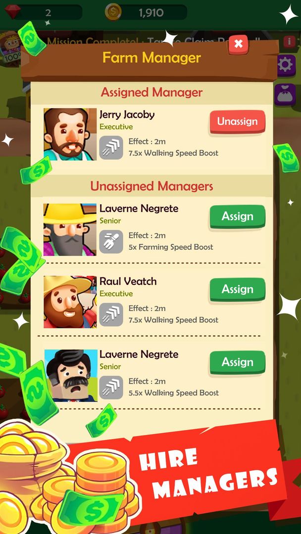 Screenshot of Mega Farm Empire - Idle Clicker Game
