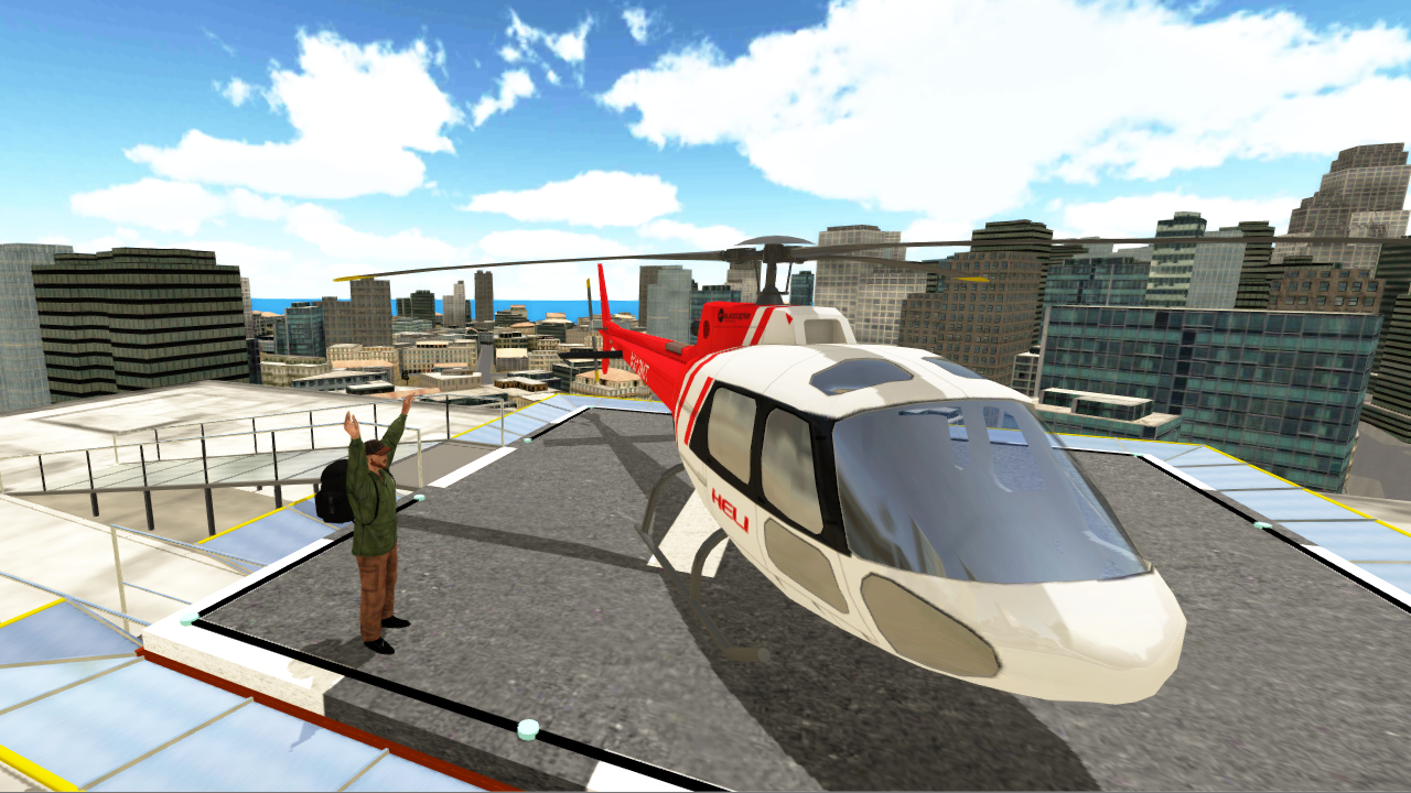 Police Helicopter Simulator Game Screenshot