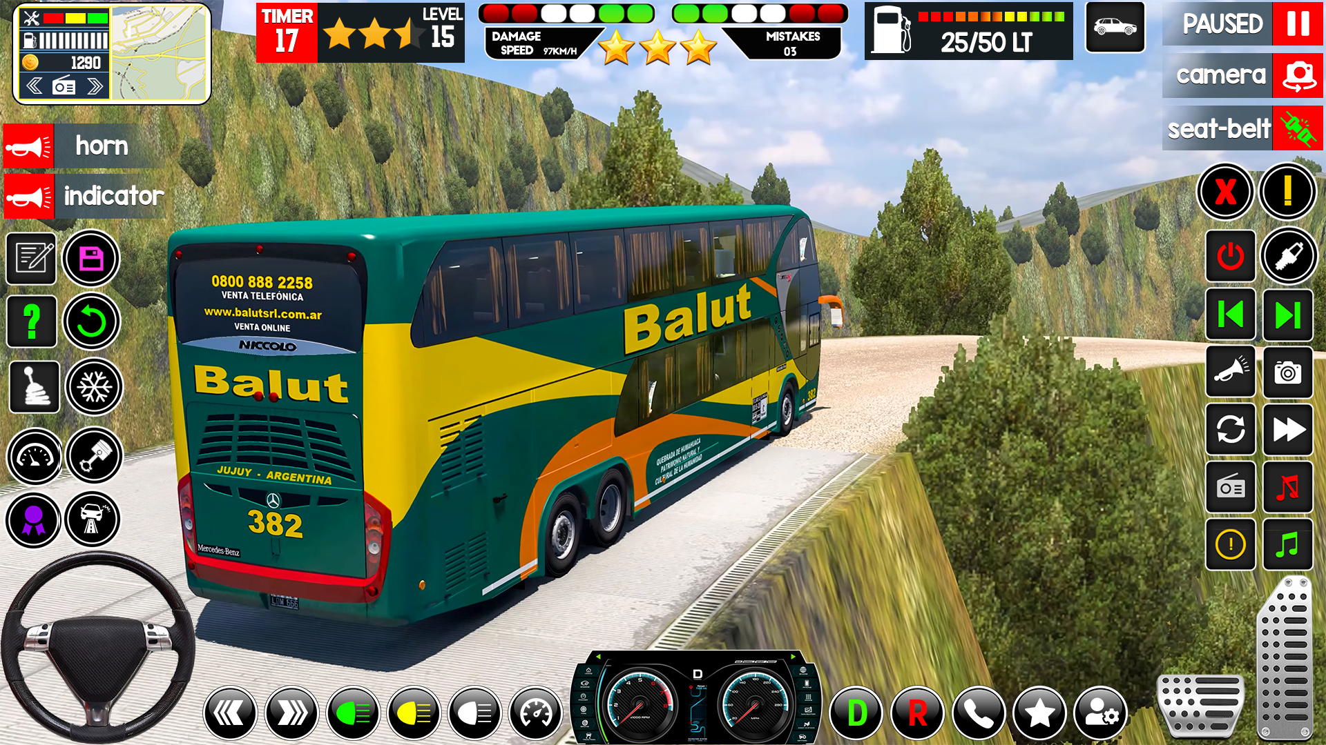 Real Bus Driving Simulator 3d ภาพหน้าจอเกม