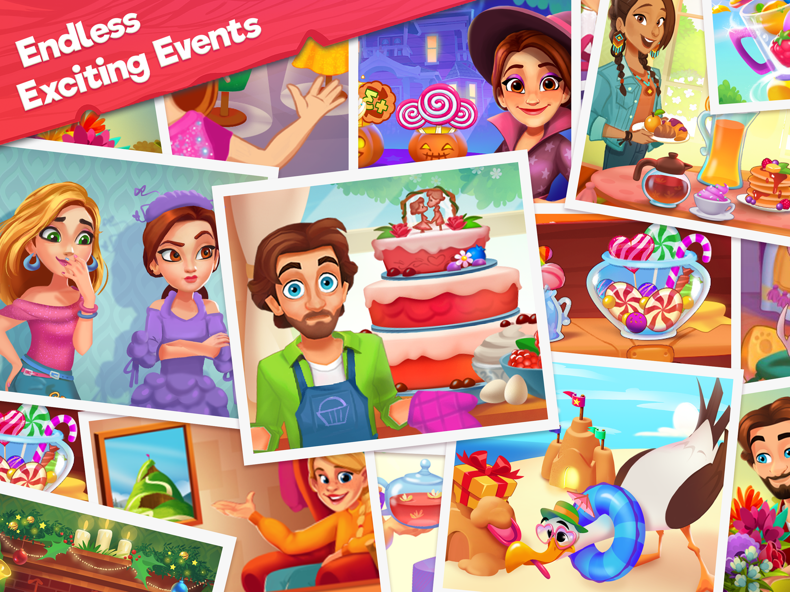 Delicious B&B: Decor & Match 3 ภาพหน้าจอเกม