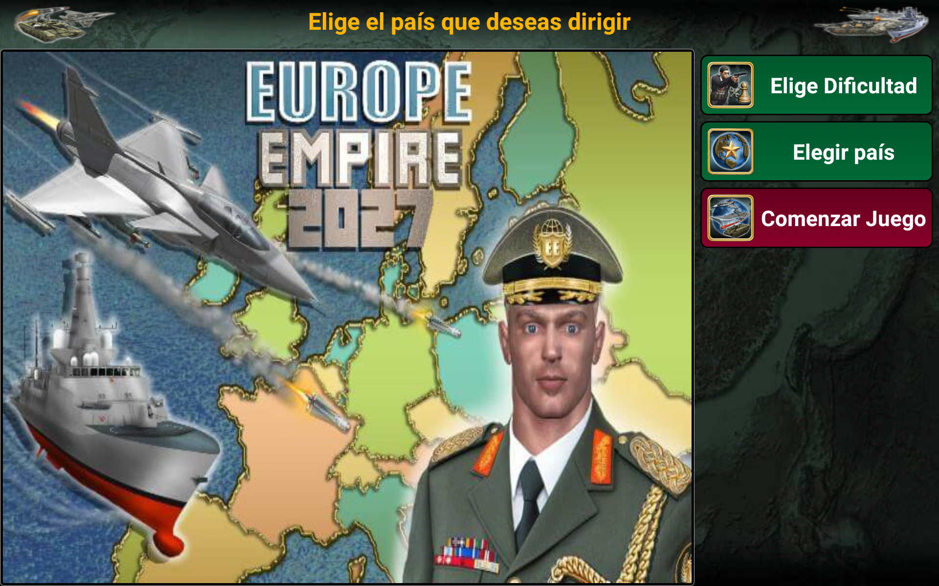 Captura de Pantalla del Juego Imperio de Europa
