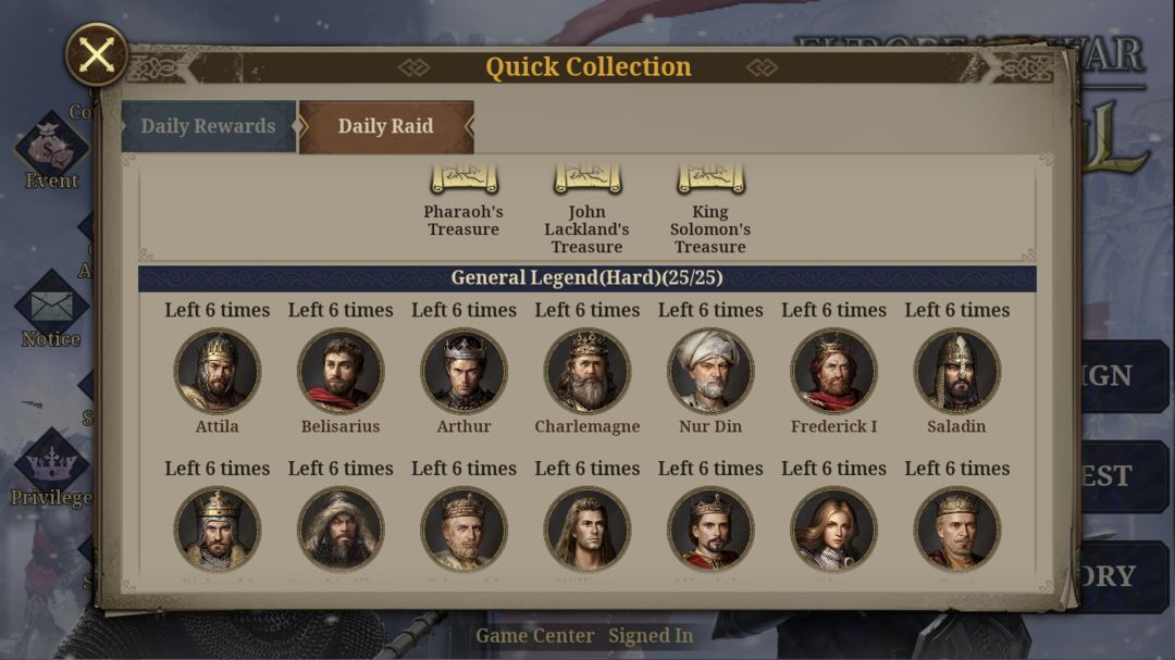 European War 7: Medieval screenshot game