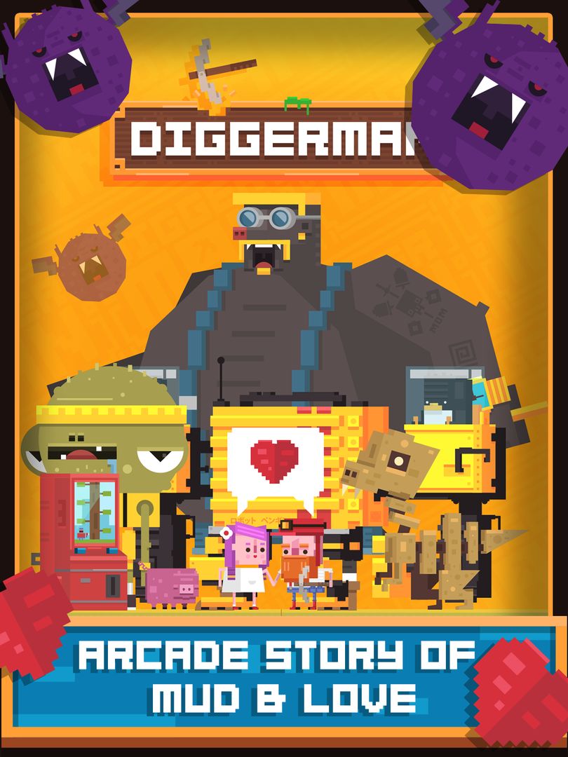 Diggerman - Arcade Gold Mining遊戲截圖