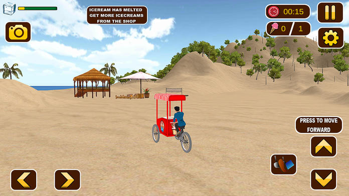 Ice Cream Beach Delivery Simulator Game Screenshot