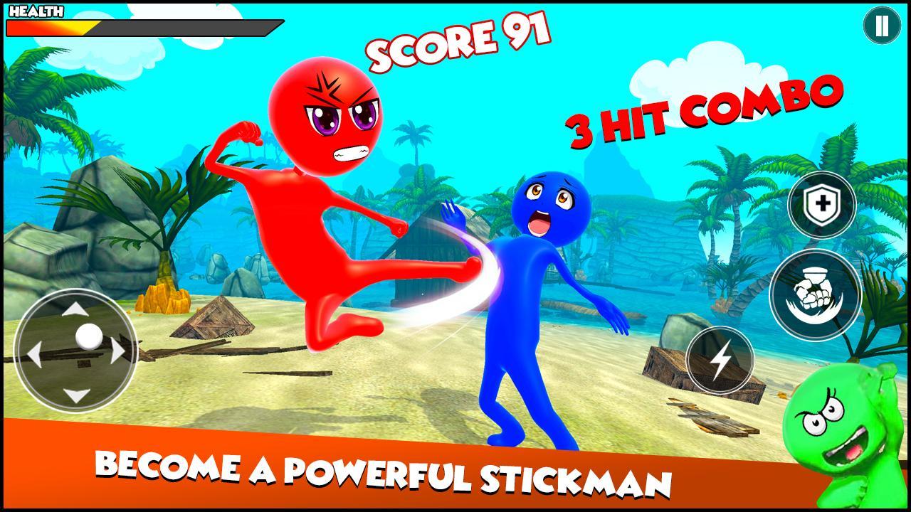 Screenshot 1 of Beast Fighting 2020: SuperHero Stickman มวยปล้ำ 1.0.9
