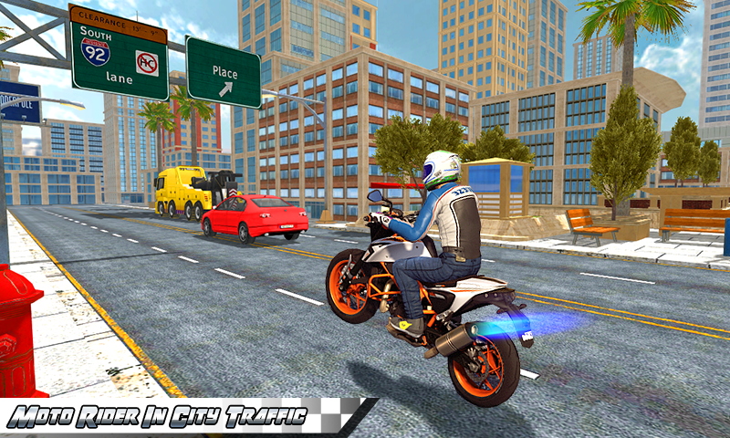 Screenshot of Moto Racing Traffic