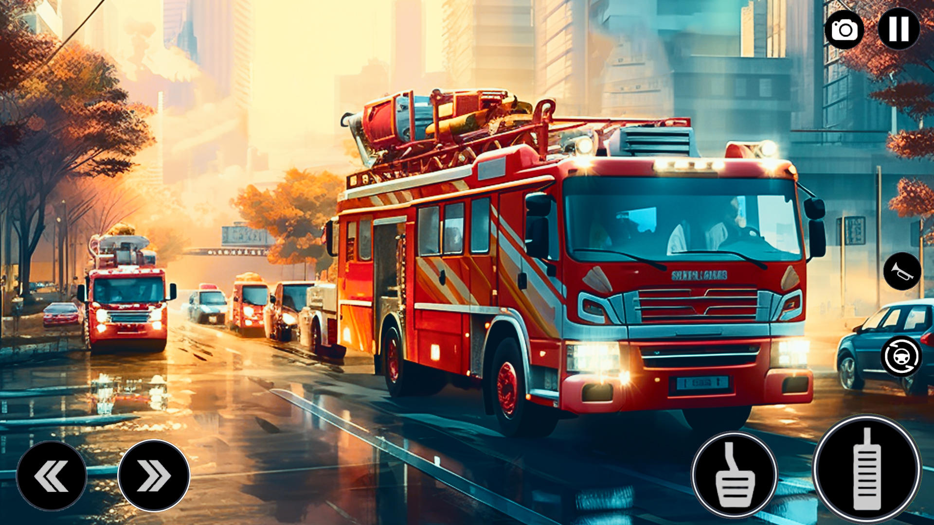 Screenshot of US Firefighter:Fire Truck Game