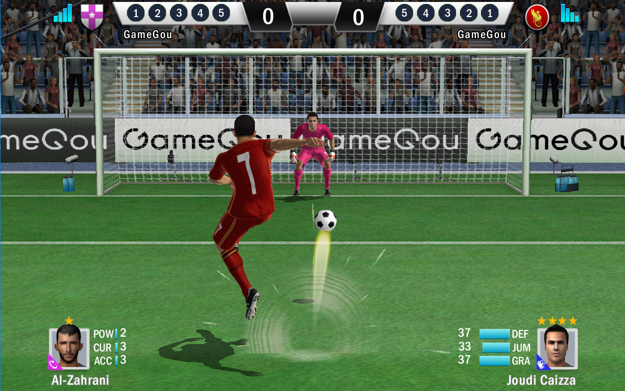 Captura de Pantalla del Juego Soccer Shootout