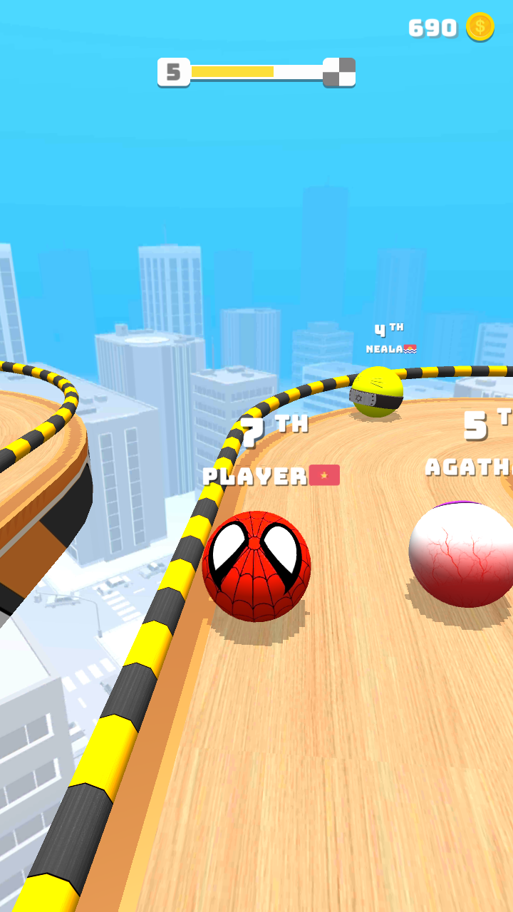 Screenshot 1 of स्काई बॉल रेसिंग 1.6