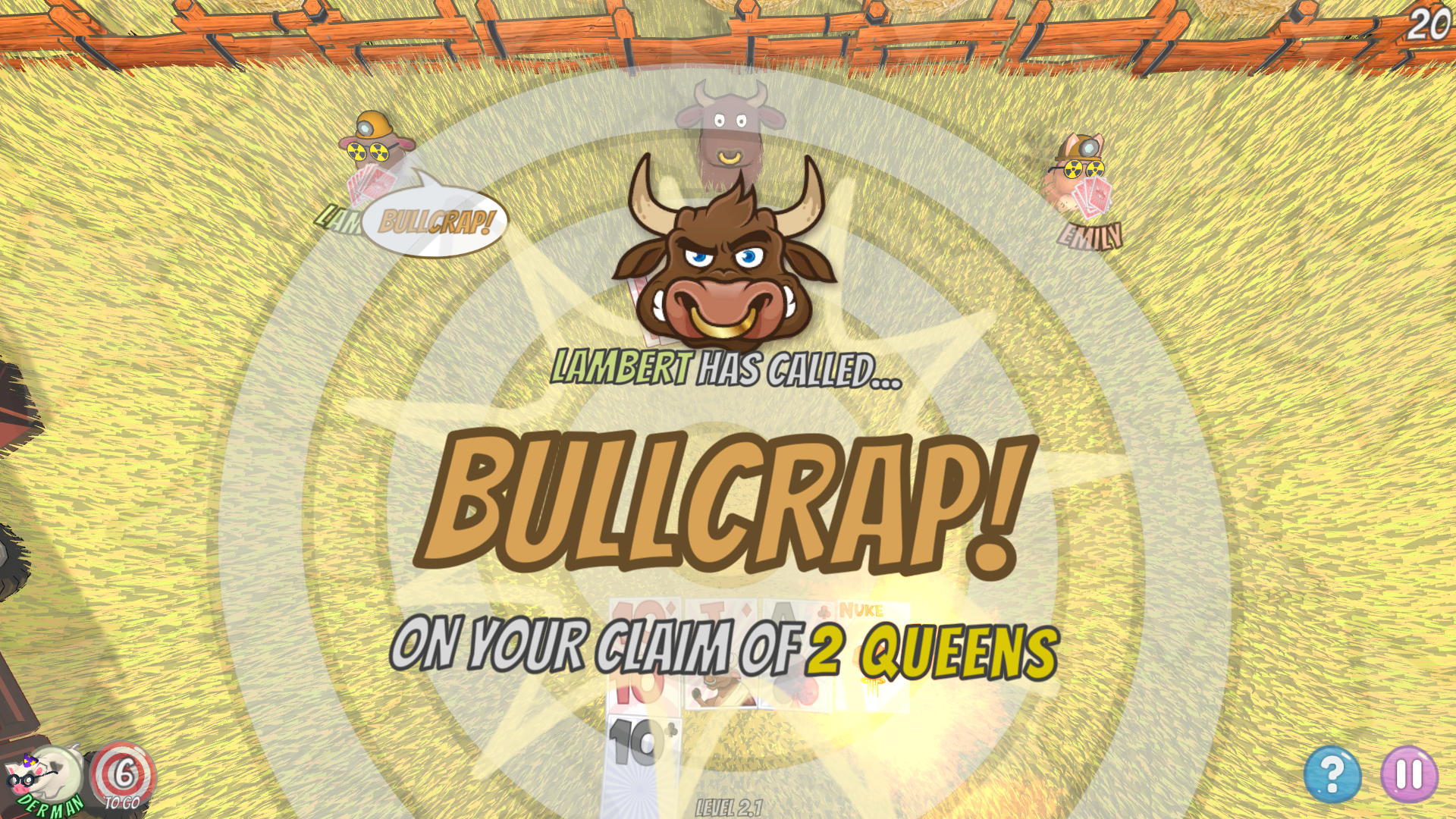 Screenshot of BULLCRAP!