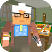 Granny Blocky Neighbor. Craft Escape