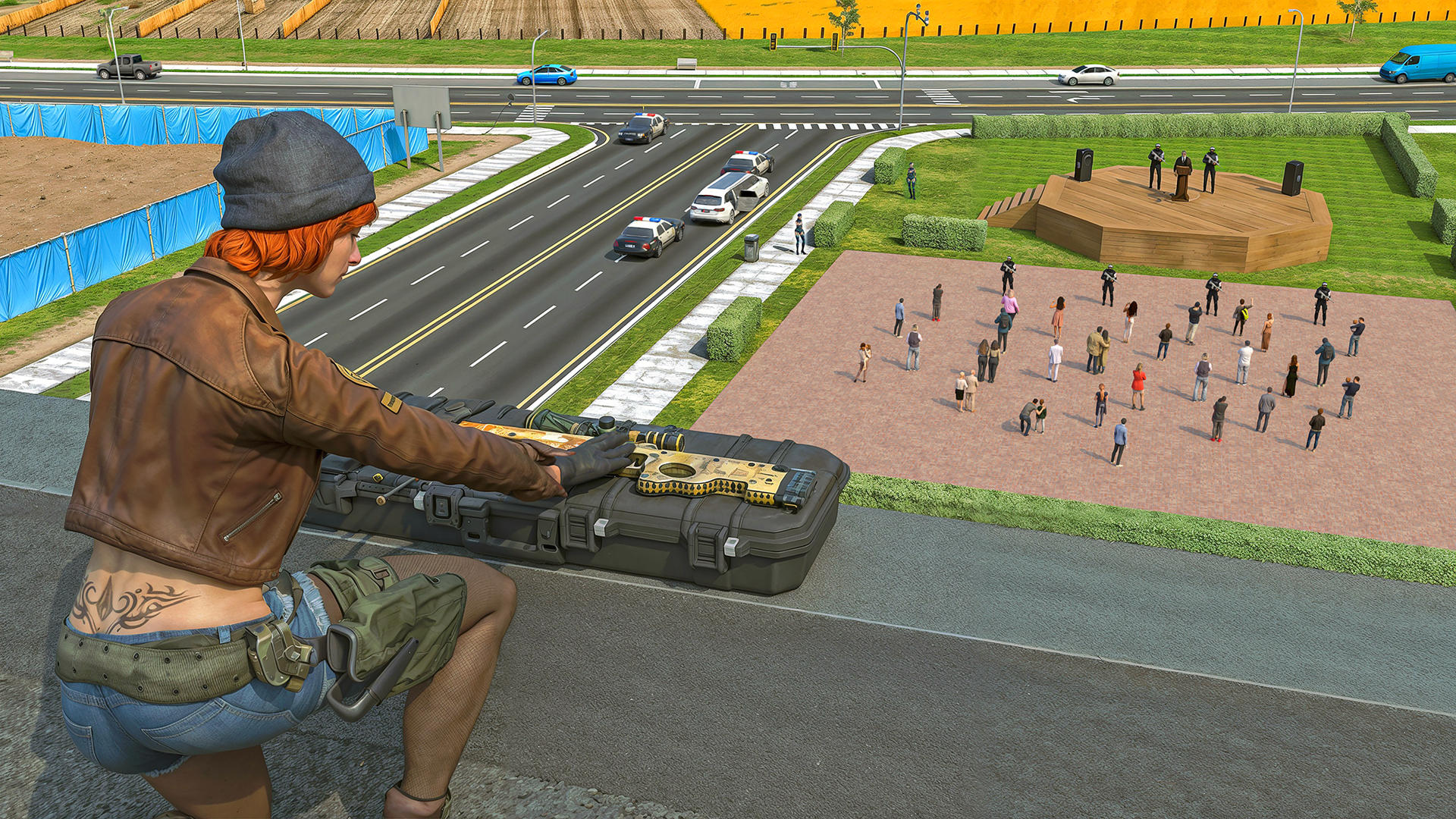 Police Chase Driving 3d Sim Game Screenshot