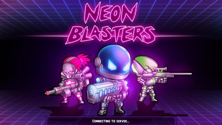 Banner of Neon Blasters Multiplayer Game 