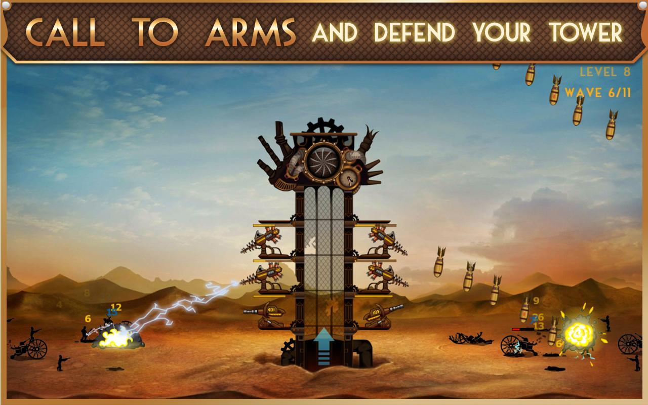 Steampunk Tower Game Screenshot