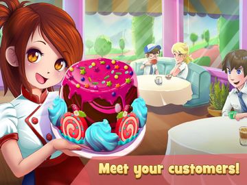 Dessert Chain: Café Waitress & Game Screenshot