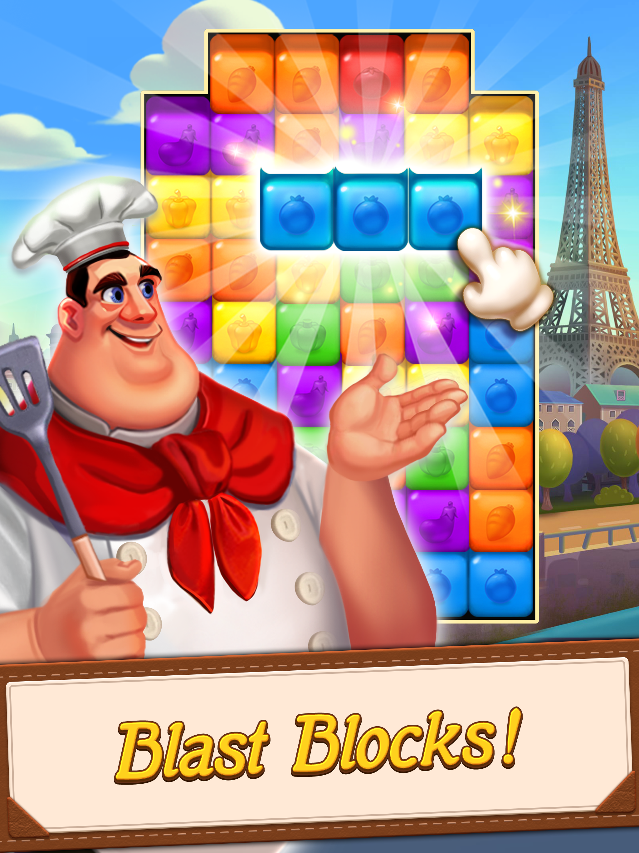 Blaster Chef: Culinary match & collapse puzzles 게임 스크린샷