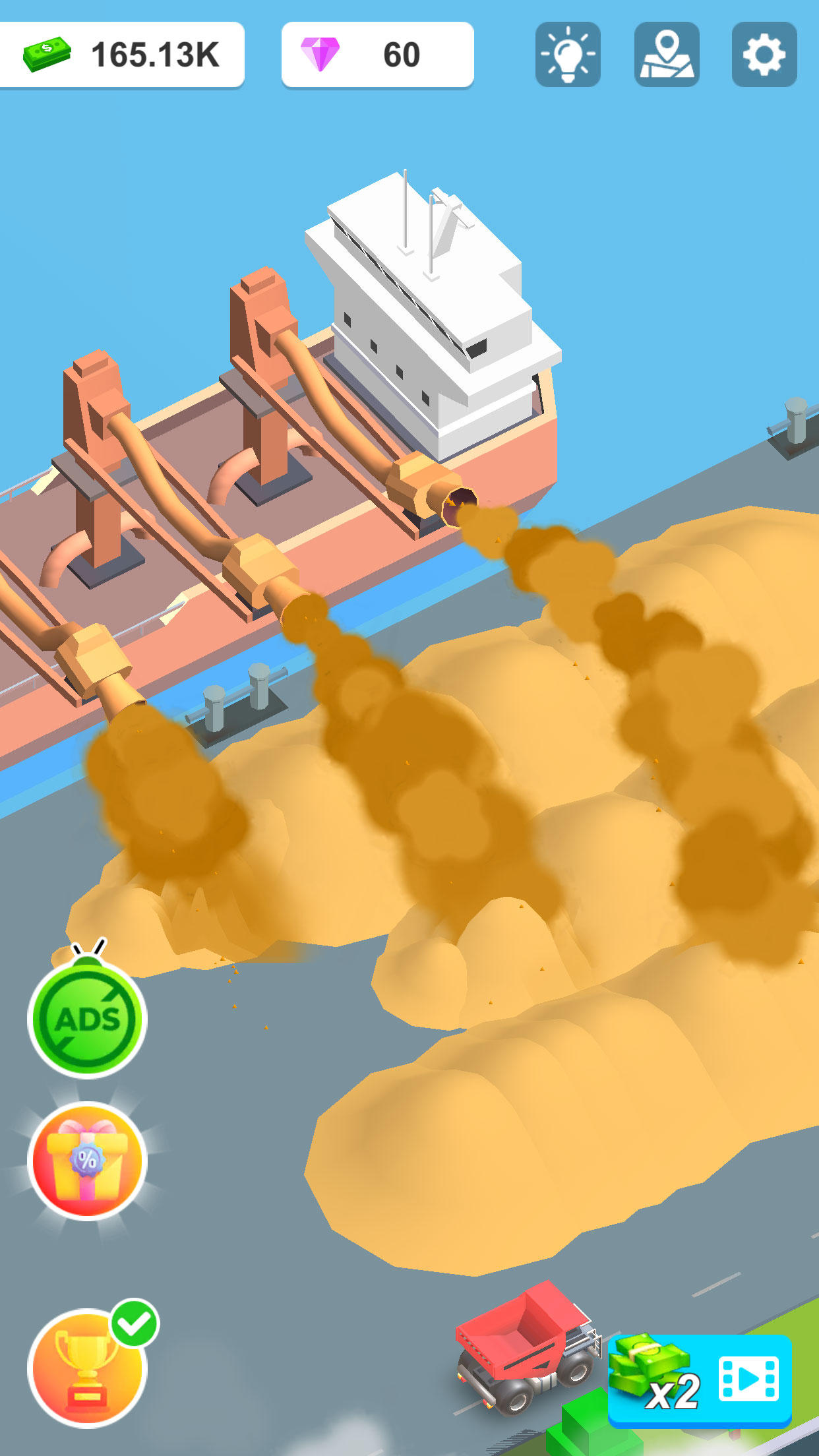 Скриншот игры Idle Sand Tycoon